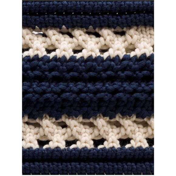 Lululemon Cotton Crochet Headband Club Blue/ Light Ivory One Size New main image 6